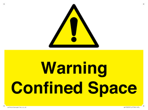 Warning Confined Space
